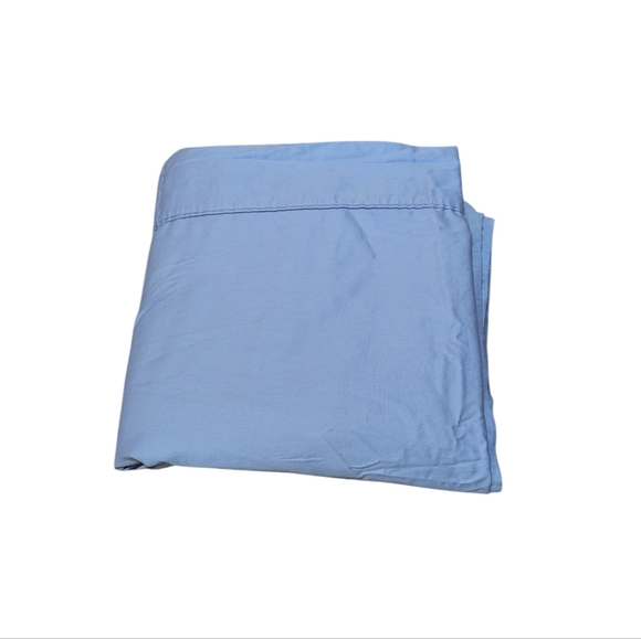 Lauren Ralph Lauren Periwinkle Blue 100% Cotton Sateen Flat Sheet Queen Classic - Picture 1 of 4